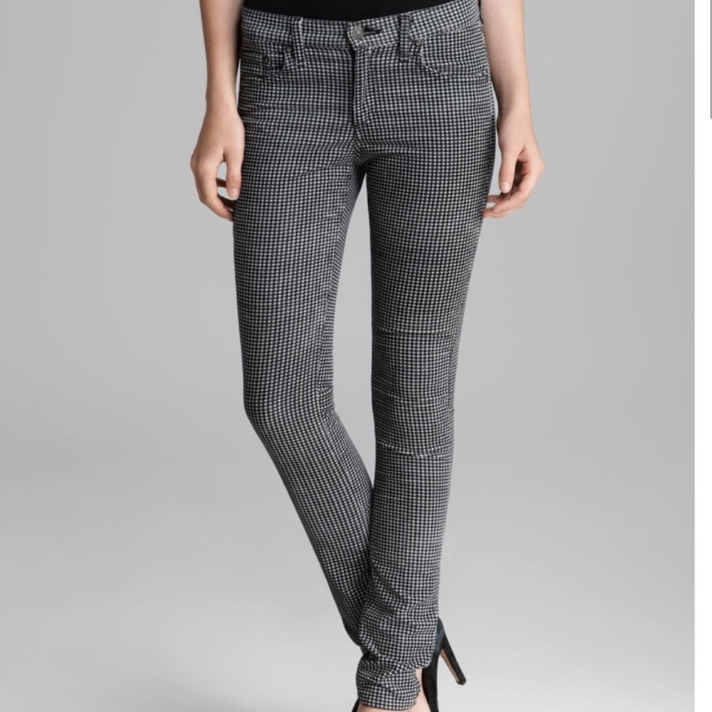 Rag & bone the skinny mini houndstooth cord pant